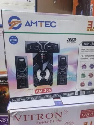 AMTEC AM-306 Home Theatre 3.1 With Remote Control Deep Bass