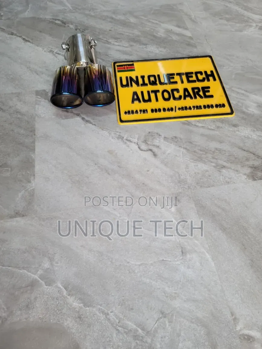 Universal Car Double Exhaust Tip | Car Muffler Tailpipe Tip