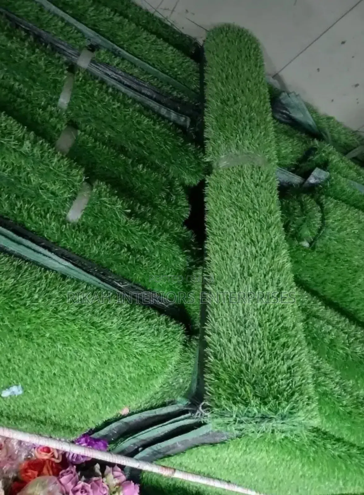 Green Artificial Grass Carpets Grass Carpets Environmental Friendly