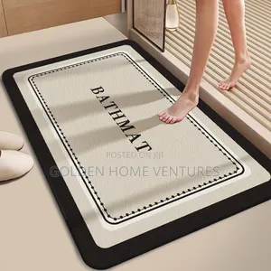 Big Size Absorbent Bathroom Doormat Rubber Anti Slip 50x80cm