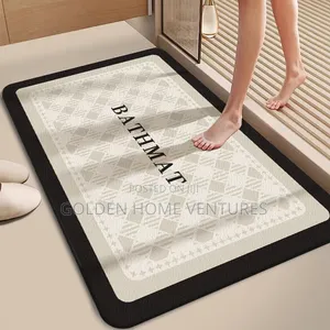 Big Size Absorbent Bathroom Doormat Rubber Anti Slip 50x80cm