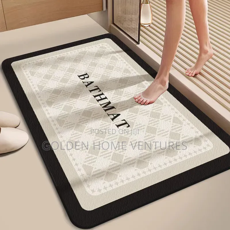 Big Size Absorbent Bathroom Doormat Rubber Anti Slip 50x80cm