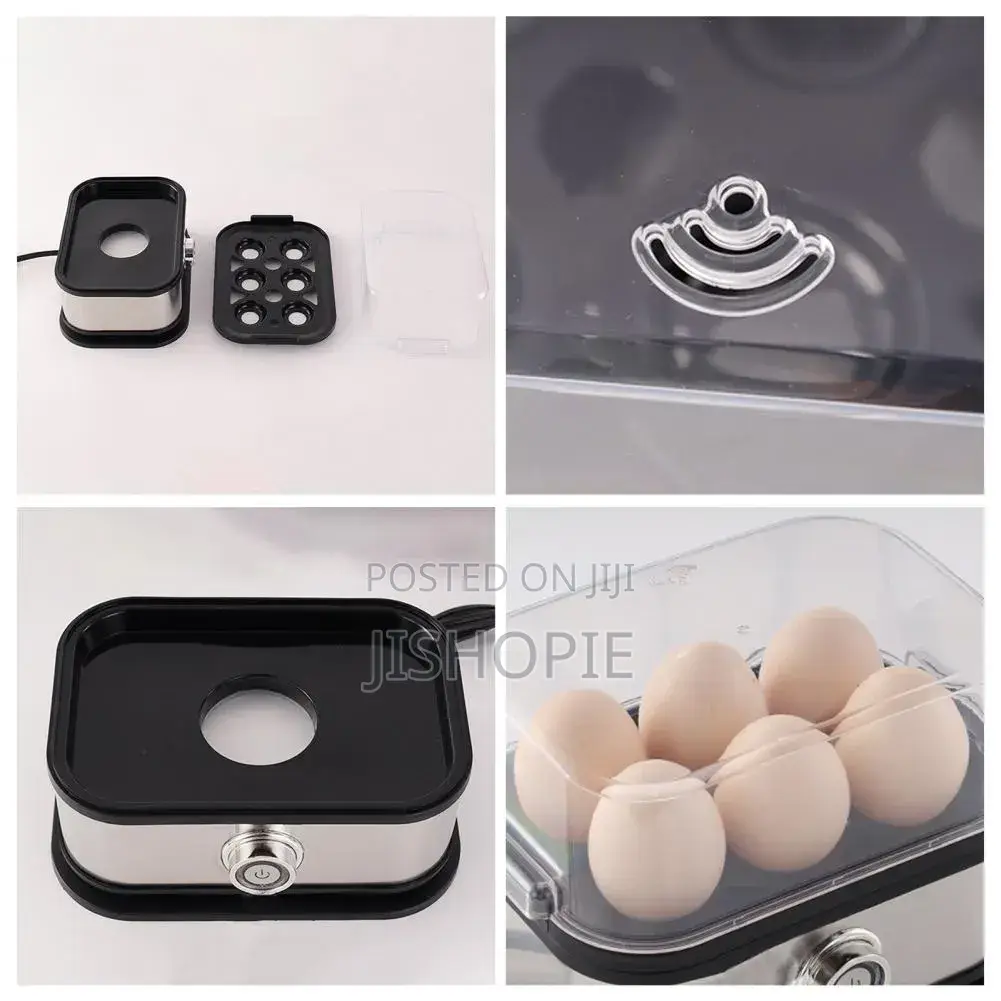 Electric Egg Boiler Steamer 6 Capacity With Timer Control