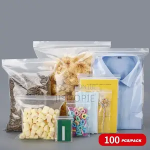 Heavy Gauge Reusable Clear Ziplock Storage Bags Set