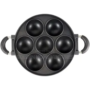 7 Hole Vitumbua Maker Pan Non Stick Cast Iron Snack Pan