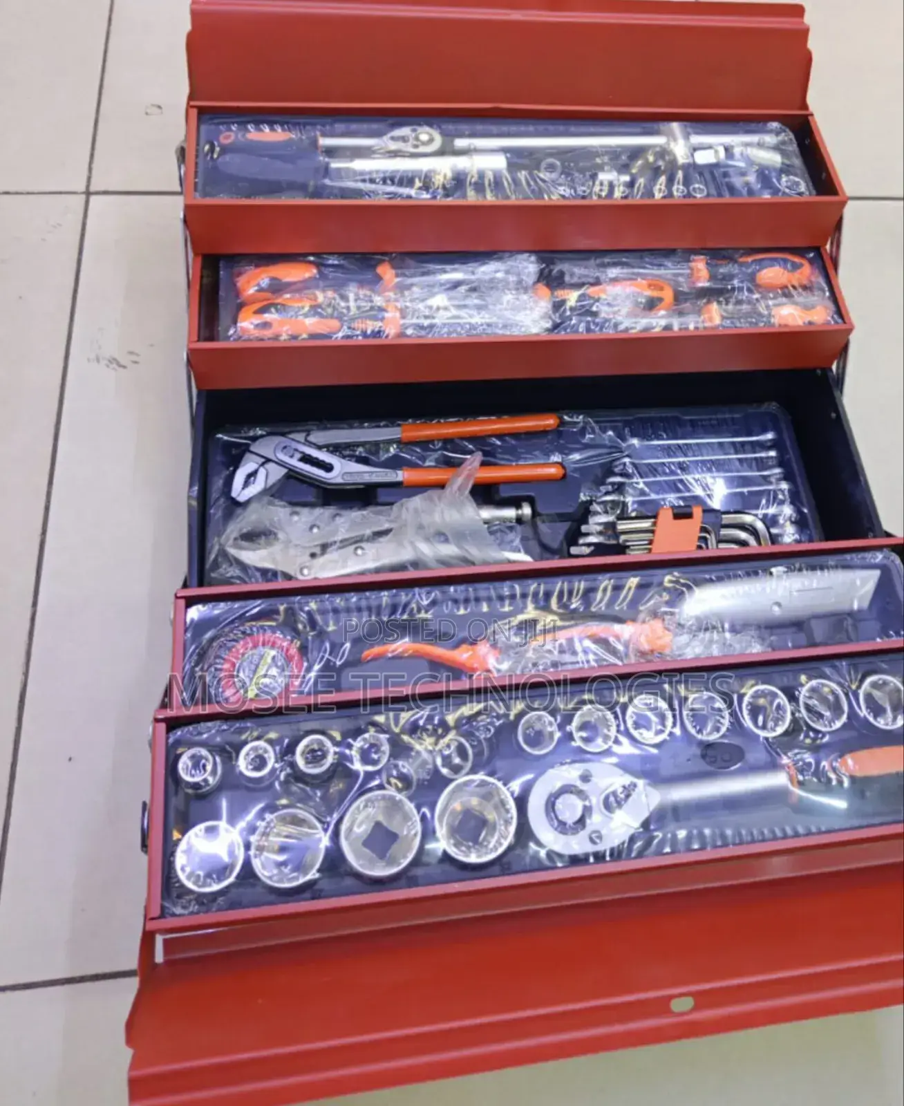 Cantilever Metal Toolbox