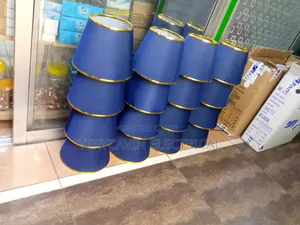 Floor Lamps With Navy Blue Translucent Shade