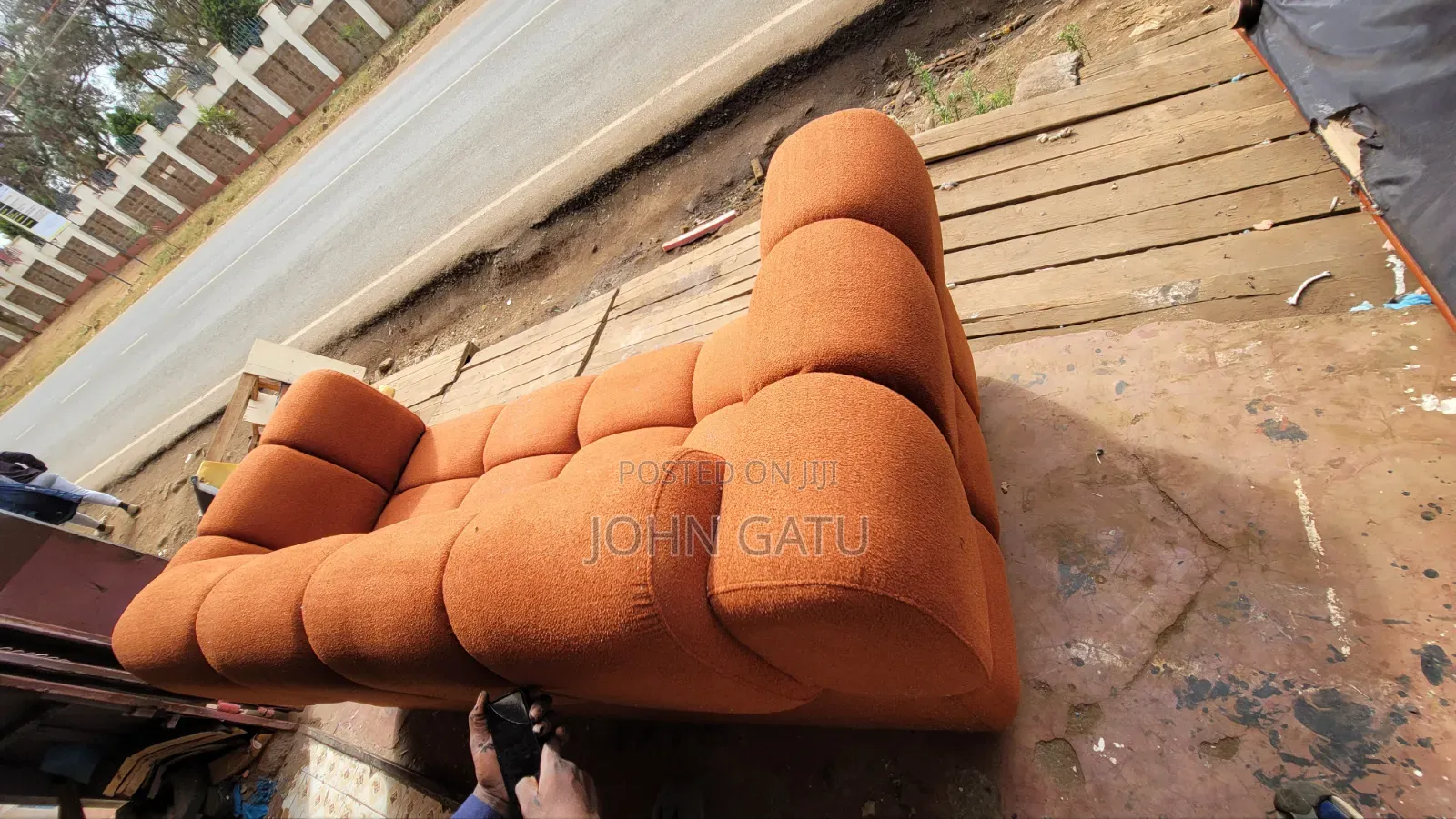 Orange Buble Seat 3 Seater