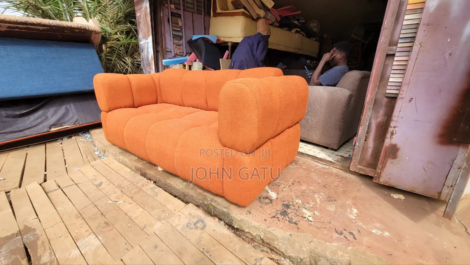 Orange Buble Seat 3 Seater