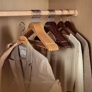 20pcs Solid Wooden Clothes Hangers Pack Heavy Duty Coat Hanger