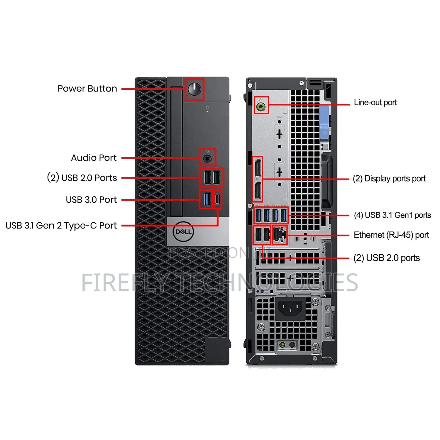Desktop Computer Dell OptiPlex 5060 8GB Intel Core i5 SSD 256GB