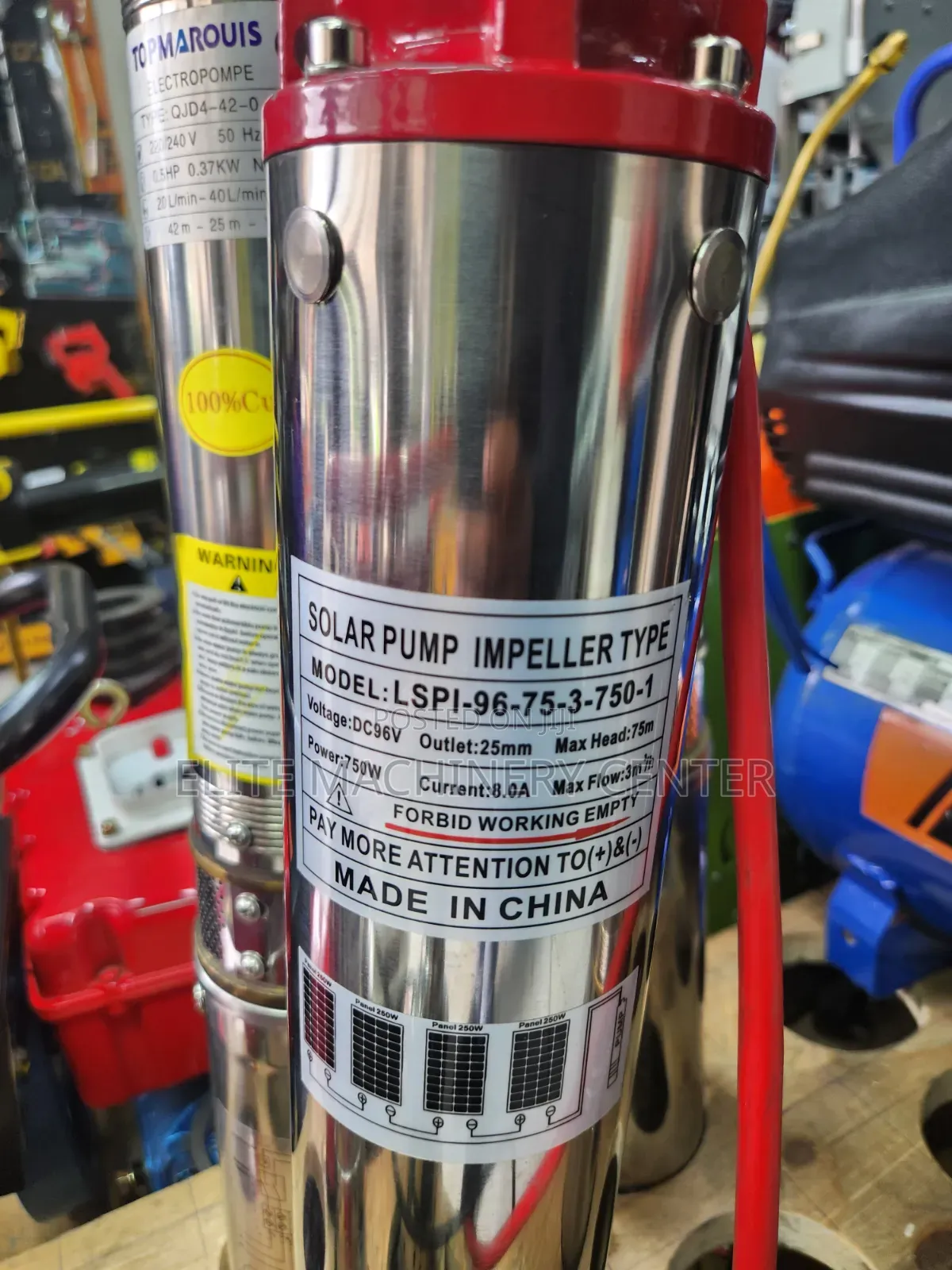 96V 750W Solar Submersible Water Pump