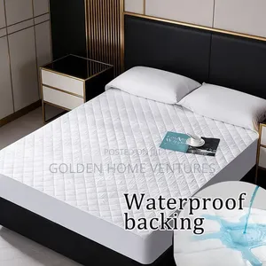 Quilted Waterproof Mattress Protector Cover Fitted Bed Pad