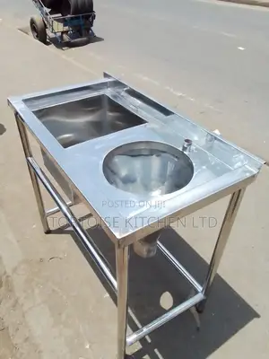 Stainless Steel Hospital Sluice Sink Size 1200mm by 560mm by 850mm