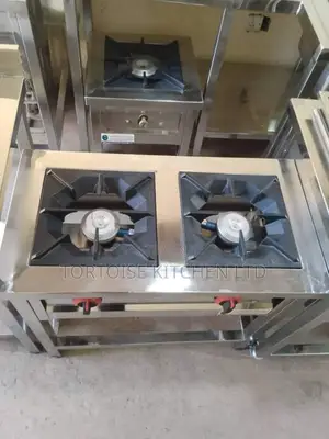 Stainless Steel Commercial Gas Cooker 2 Burner Size 900mm by 560mm