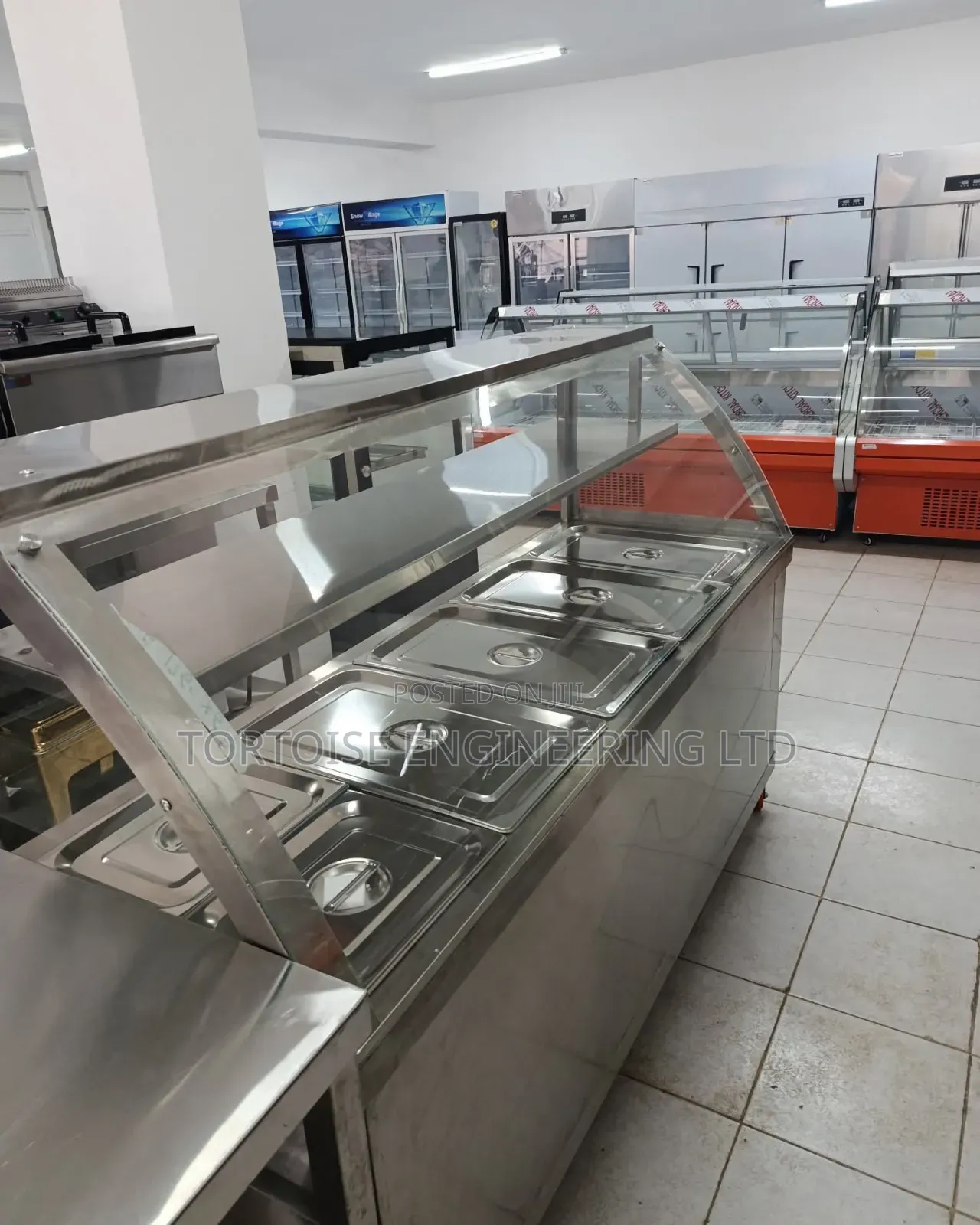 Stainless Steel Bain Marie Food Warmer Display Size 1800mm by 600mm