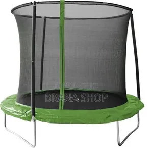 Kids 6ft Lime Green Bouncing Trampoline – Outdoor Activity