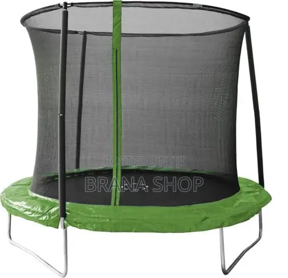 Kids 6ft Lime Green Bouncing Trampoline – Outdoor Activity