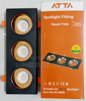 ATTA Lighting Triple Square Spotlight Fitting