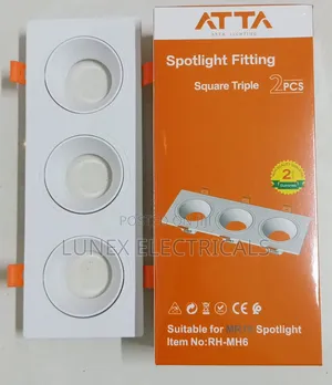 ATTA Lighting Triple Square Spotlight Fitting