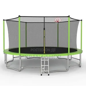 **Lime Green 10ft Kids Bouncer – Outdoor Garden Trampoline **