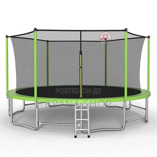 **Lime Green 10ft Kids Bouncer – Outdoor Garden Trampoline **