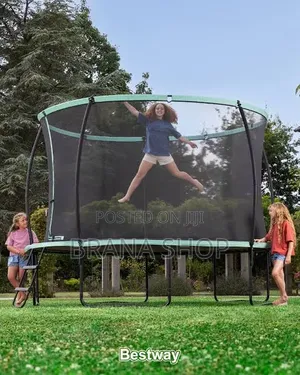 **14FT Kids Trampoline – Large Outdoor Play Equipment **