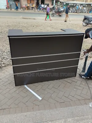 Grey Office Reception Desk