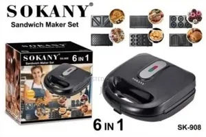 Sokany 6-in-1 Sandwich Maker Set (SK-908)