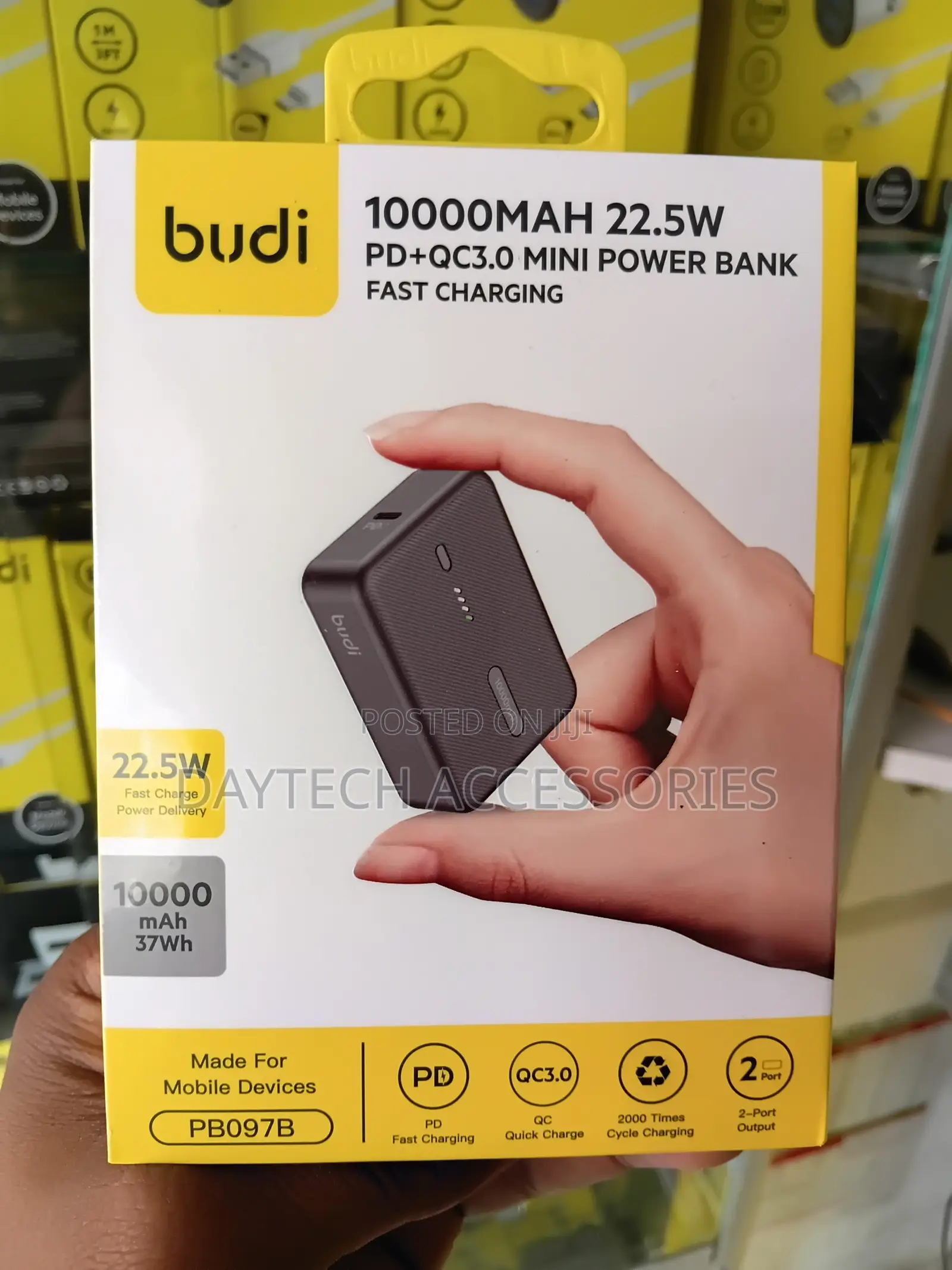 Budi Mini Power Bank 10000mAh 20W PD+QC3.0