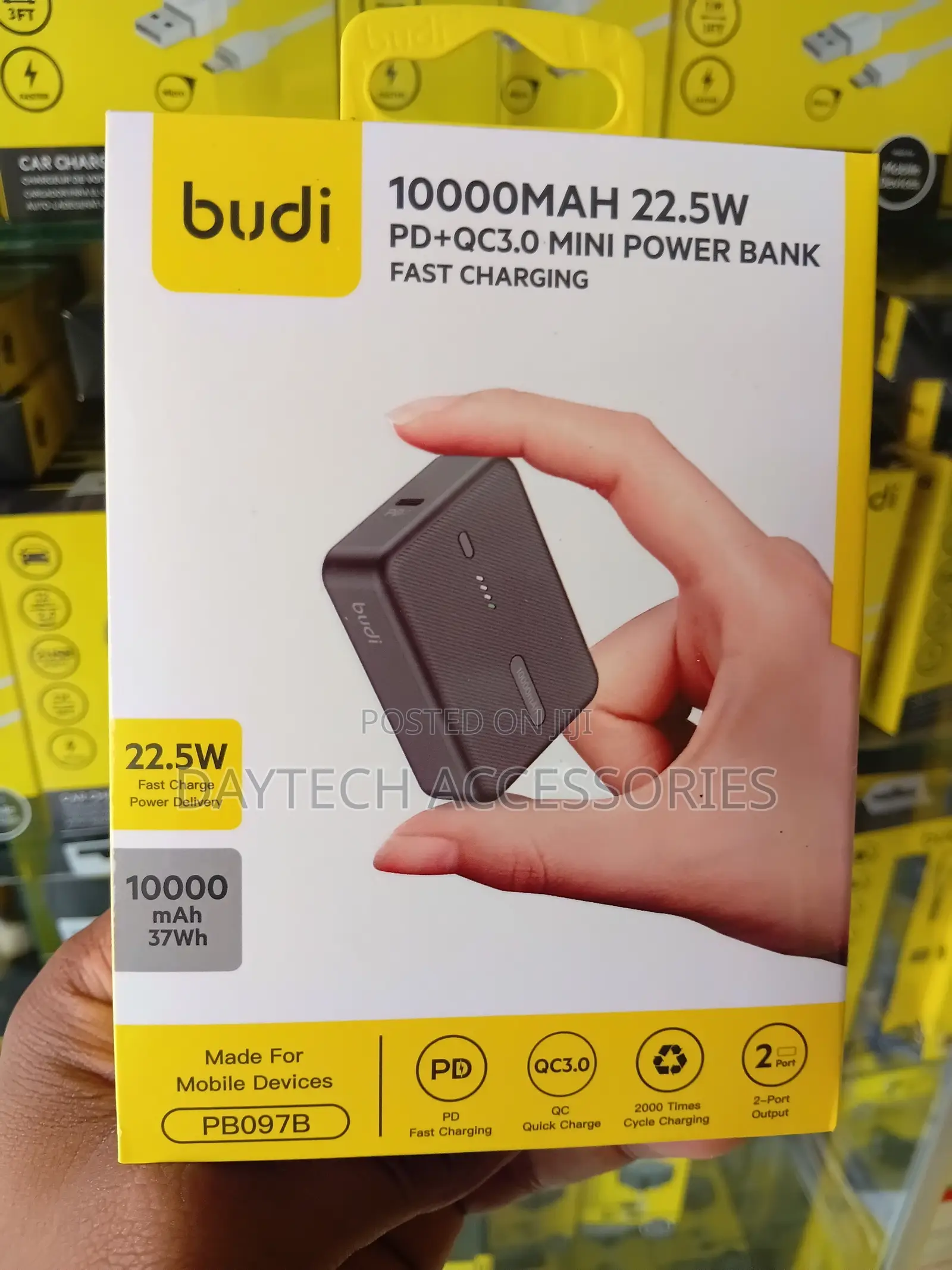 Budi Mini Power Bank 10000mAh 20W PD+QC3.0