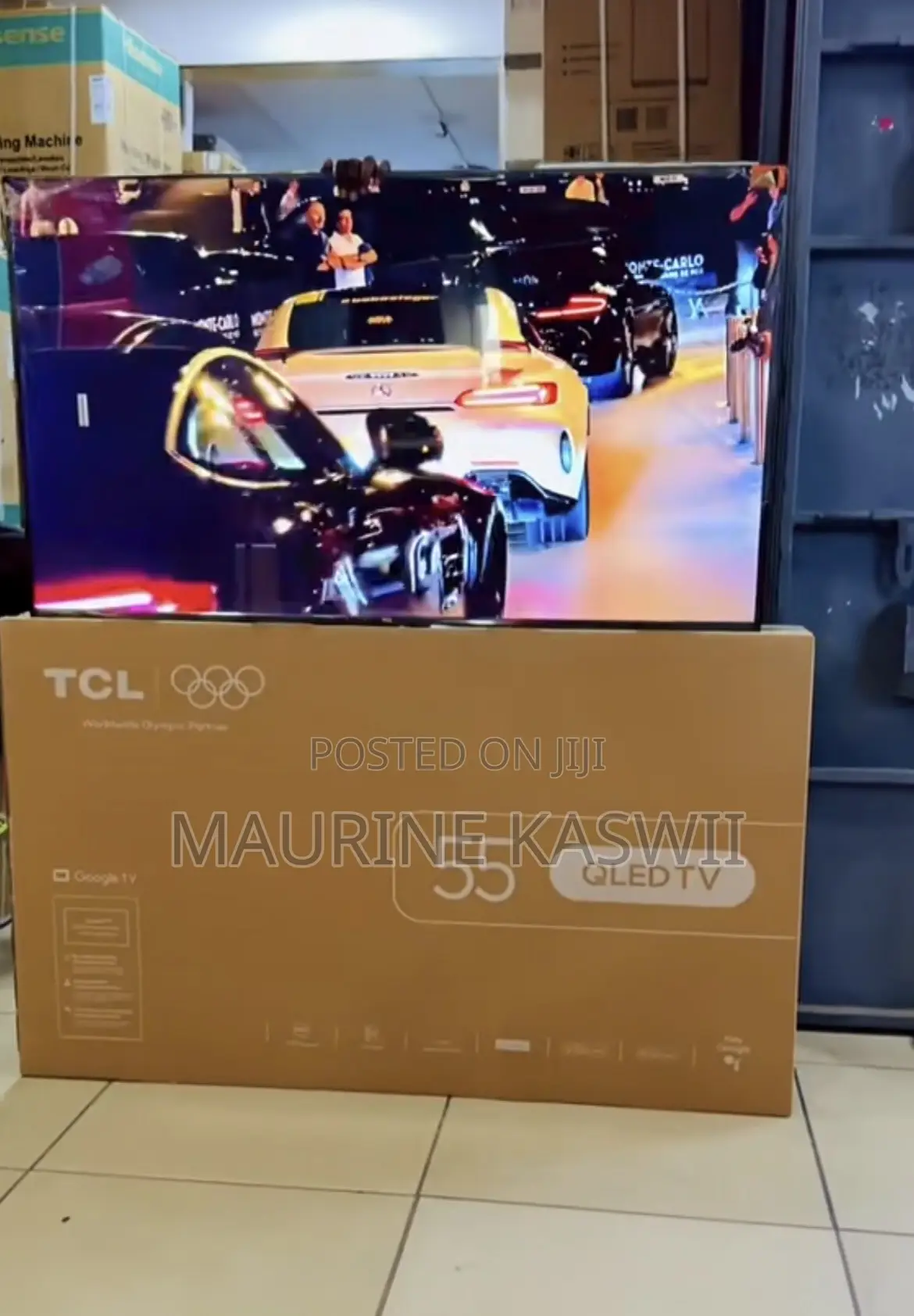TCL 55 Inch QLED Smart TV With Dolby Atmos and Google TV - 55T6D