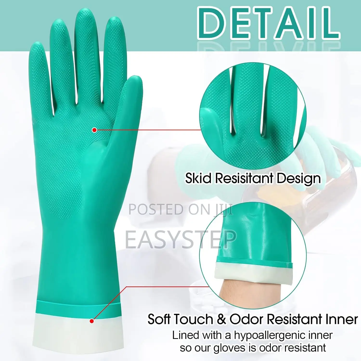 Nitrile Heavy Duty Industrial Work Gloves Size 10
