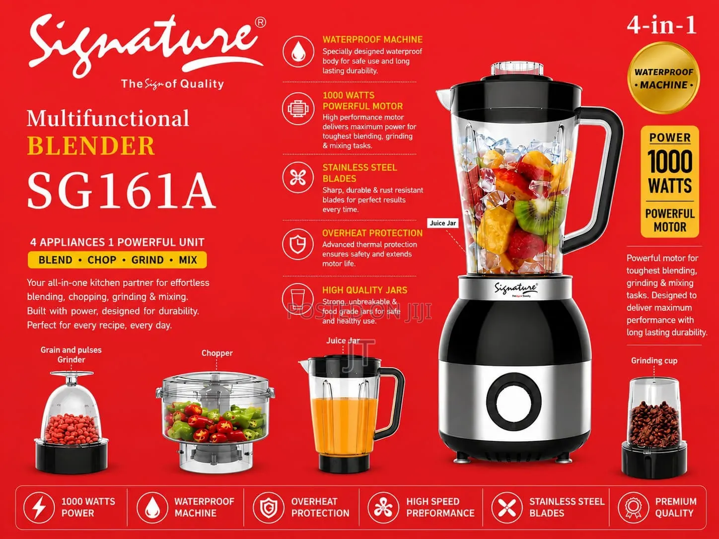 Signature 4-in-1 Multifunctional Blender SG161A