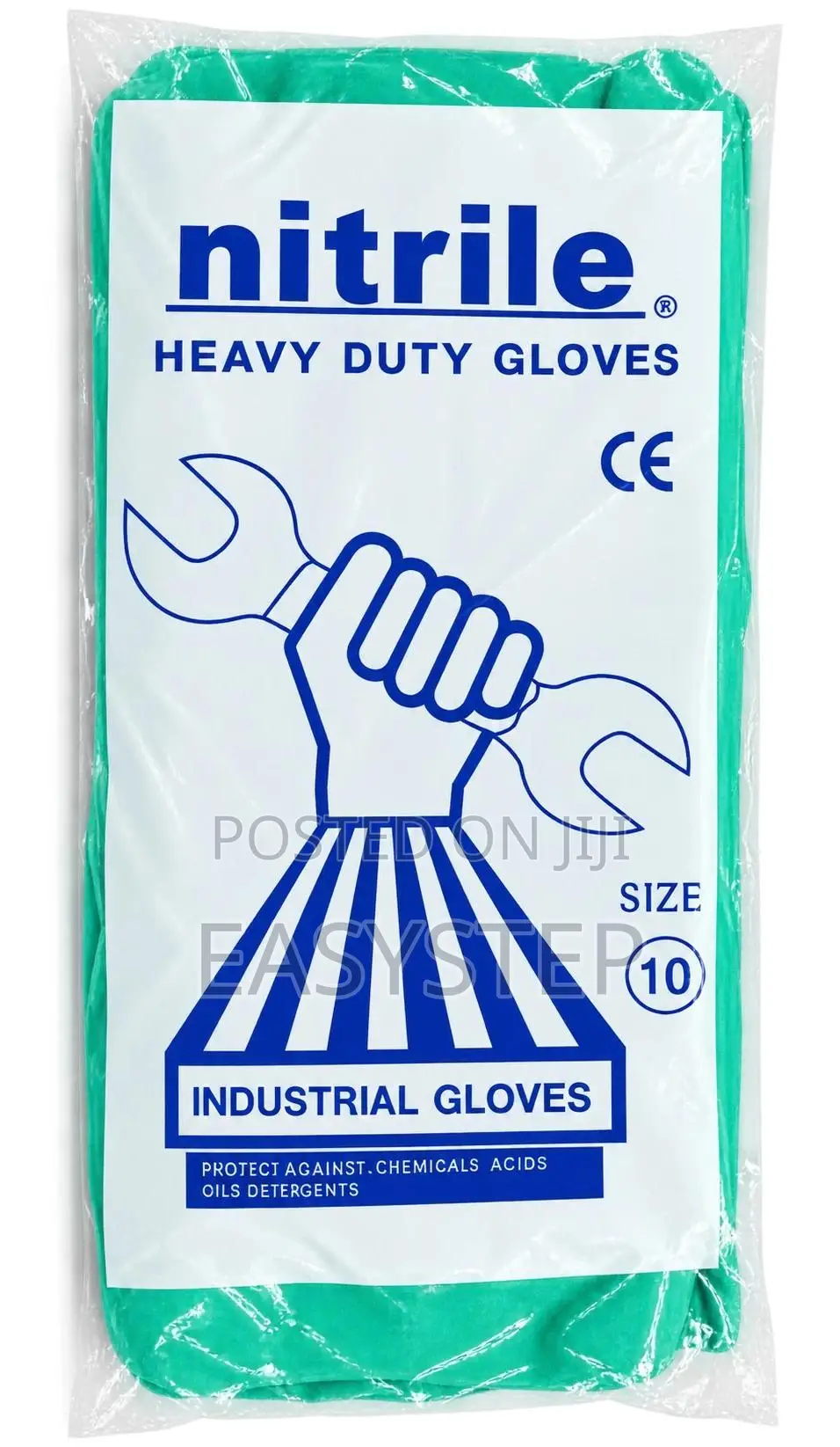 Nitrile Heavy Duty Industrial Work Gloves Size 10
