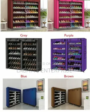 36-Pair Double Column Shoe Rack – Spacious Org