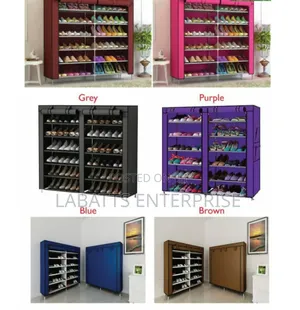 36-Pair Shoe Storage Rack – Durable Double Column