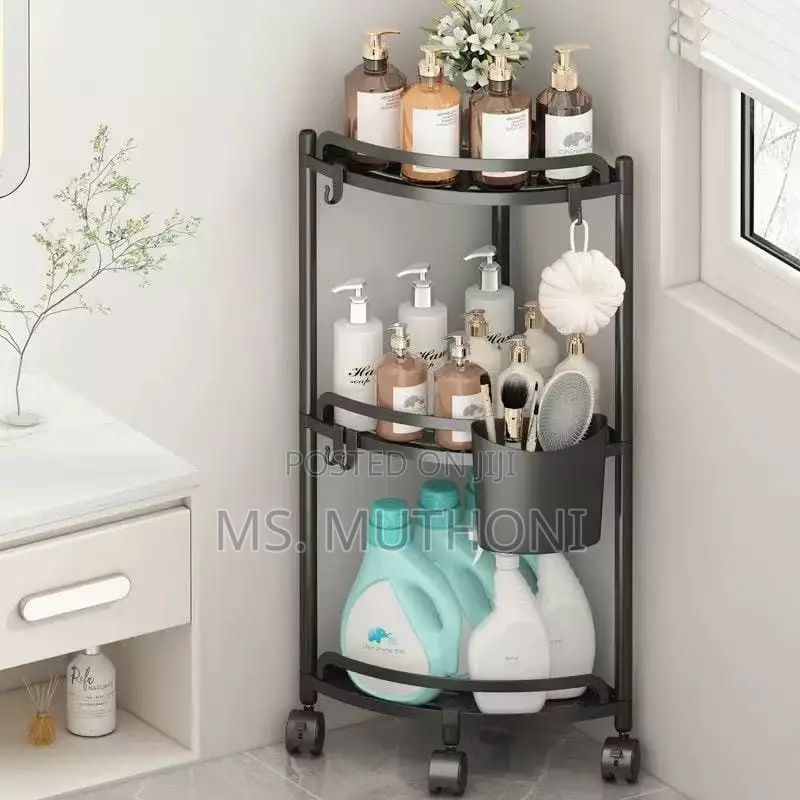 Multi-Layer Triangular Corner Storage Rack