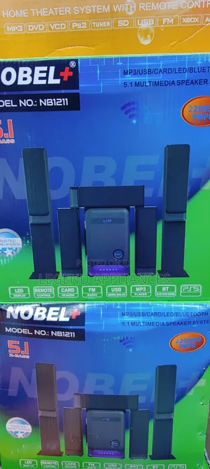 Nobel 5.1 NB1211 Multimedia Speaker Subwoofer - 22000W