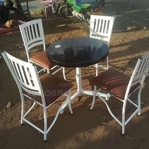 White Frame Restaurant Seats Set