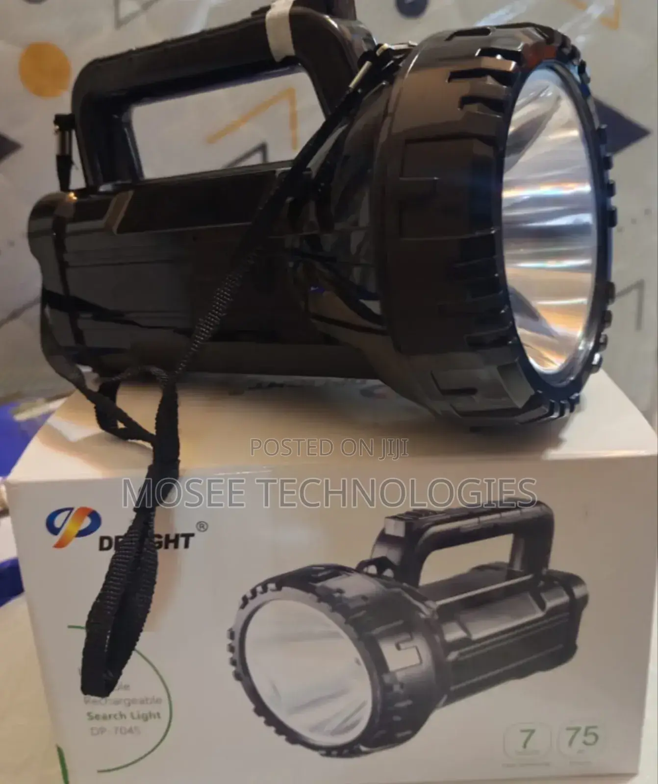 DPlight 75W High-Power Rechargeable Flashlight