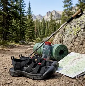  (Triple Black) Outdoor Toe Protect Design Keen Sandals Size 38-45