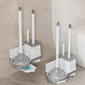 In 1 Toilet Brush Plunger Set-Bli