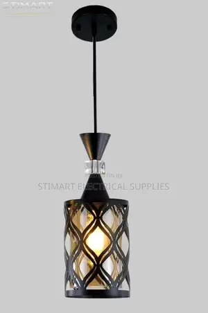 Modern Black Wavy Pendant Light