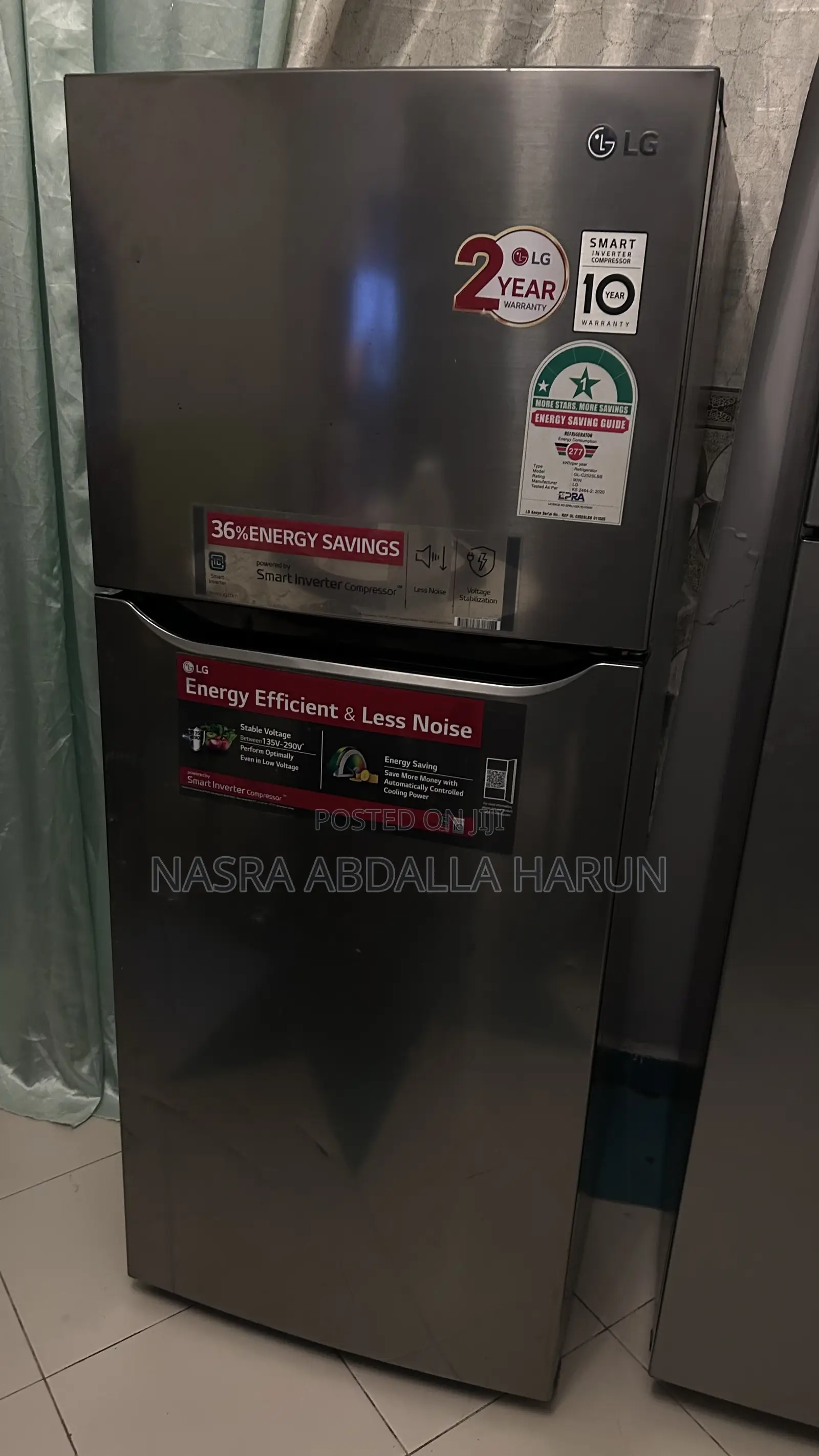 LG Energy Efficient and Less Noise Refrigerator