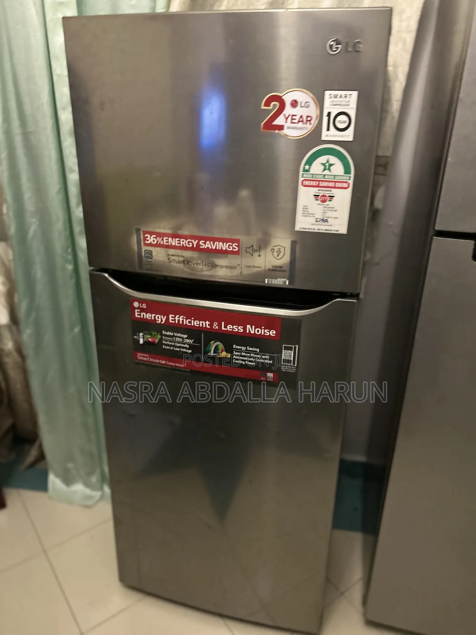 LG Energy Efficient and Less Noise Refrigerator