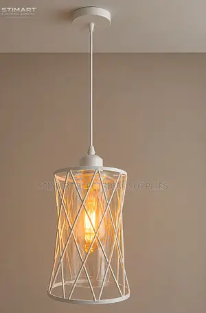 Sleek White Pendant Light