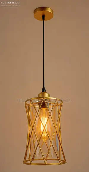 Sleek Gold Pendant Light