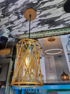 Sleek Gold Pendant Light