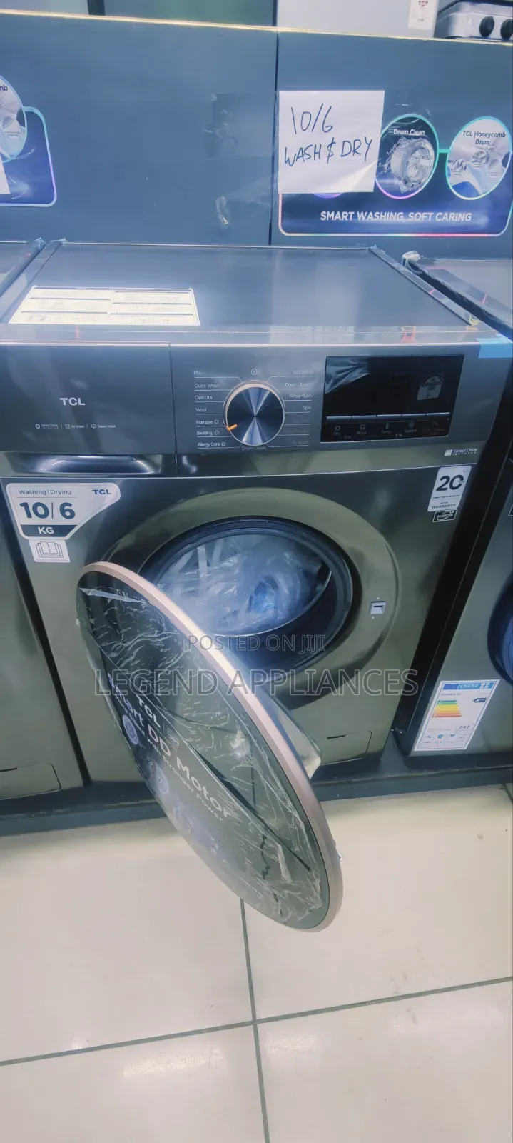 TCL Washing Machine 10kg Washer With 6kg Dryer Front Load